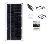 Bumdenuu Panneau solaire 12 V 30 W pour voiture, camionnette, caravane, chargeur de batterie portable, panneau de charge solaire