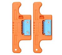 Bumdenuu Pince à dénuder en fibre optique pour dénuder les câbles 1,9-3,0 mm, pince à dénuder pour tubes longitudinaux en tampon lâche orange 2 pièces