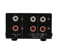 Bumdenuu SéLecteur de Signal de Source Audio 2 en 1 ou 1 en 2 Sorties, Commutateur, Haut-Parleur, Source Audio, Commutateur, Interface RCA, sans Perte