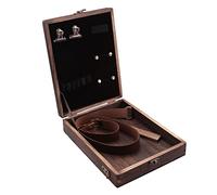 Bumdenuu Writers Messenger BoîTe en Bois, BoîTe en Bois avec Sac à BandoulièRe à Couvercle à CharnièRe, avec Loquet de Couvercle BoîTe de Rangement pour Croquis D'ExtéRieur Couleur Du Bois