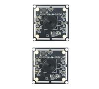 Bumiva 2 Modules de Caméra 100 Degrés 1MP OV9732 1280x720 USB Pilote Gratuit Mise au Point Manuelle, avec Câble de 0,6 Mètre pour WinXP/7/8/10