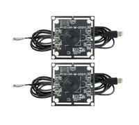 Bumiva Nouveau Module de Caméra 100 Degrés 2 Pièces 1MP OV9732 1280x720 USB Pilote Gratuit Mise au Point Manuelle, avec Câble de 2 Mètres pour WinXP/7/8/10
