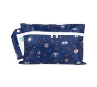 Bumkins Pochette étanche pour bébé, voyage, maillot de bain, couches en tissu, pièces de pompe, piscine, vêtements de sport, articles de toilette, crochet à poussette, sac à fermeture éclair, pochette