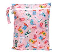 Bumkins Sac étanche pour bébé, Voyage, Maillot de Bain, Couche en Tissu, pièces de Pompe, Piscine, Plage, vêtements de Sport, Articles de Toilette, Crochet à Poussette, garderie, Pochette d'emballage