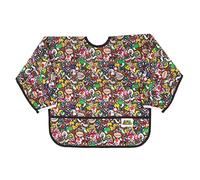 Bumkins Sleeved Bib Bavoir, Nintendo Super Mario Mashup, 6-24 Mois Mixte bébé
