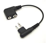 Bumooby Câble adaptateur K1 vers M1 compatible avec les radios BaoFeng BTECH UV-5R Kenwood 2 broches NX-1200 NX-1300 NX-P1200 vers Motorola M (K1 à M1)