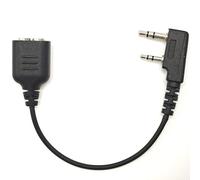 Bumooby Câble adaptateur M1 vers K1 compatible avec Motorola M BaoFeng BTECH UV-5R Kenwood radios 2 broches NX-1200 NX-1300 NX-P1200 (M1 vers K1)