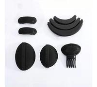Bump It Up Lot de 8 Accessoires Cheveux Femme Éponge Accessoires Cheveux Noir pour les Femmes Bricolage Coiffures