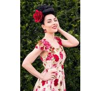 Bumper bangs pack - vintage 40s 50s fringe roll: Lena chestnut brown #8