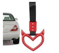 Bumper Warning Strap - Rear wing Pendant, Decorative ABS Pull Rings | ABS polymer Molding Build | SUV Automobile Tuning Shows, Angel Heart Shape Brings Stunning Visual Flair To Car Cabins