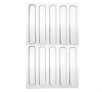 Bumpers de porte en silicone pour la réduction du bruit et la protection des murs dans la maison (63 x 10 x 2 mm, 10 pièces)