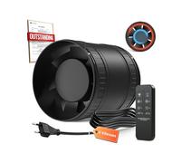 BUMSOU Ventilateur de Conduit Bidirectionnel, 6 Vitesses, Télécommande - Ventilateur Silencieux Puissant avec Protection Contre la Surchauffe, VMC Salle de Bain WC Serre Tente, Extracteur d'Air 100mm