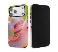Bun Film de protection double couche pour iPhone 17 Pro Max 6,9", motif transfert UV haute définition, intérieur en TPU souple résistant aux chocs + film extérieur résistant aux rayures, fin