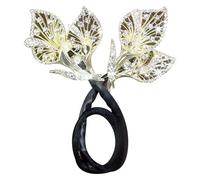 Bun Maker Hair Bun Maker Vintage Calla Lily Flower Coil Clim Alloy Bun Maker pour les cheveux longs Elegant Exquisite Femmes Coiffures Accessoires