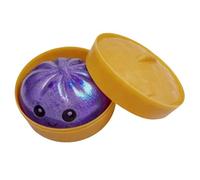 Bun Squeeze Toy - Glitter Bun Shape Stress Reliever, Funny Antistress Toy with Soft Slow Rebound Material, Portable Fidget and Relaxation Toys, Fun Collectible for Adults Students Work Study Home