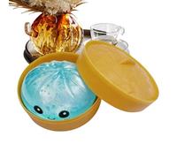 Bun Squeeze Toy - Glitter Stress Reliever for Fun Fidgeting | Soft Slow Rise Foam with Squishys Texture, Cute Food Shape for Adults Students Office Home Travel Party Favors Easter Basket Stuffers