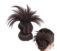 Bun Wig Hairpiece with Claw Clip, Messy Faux Hair Buns Extension, Comfortable Fake Updo for Women, Stylish Messy Look, Travel, Parties, Daily Wear, Outdoor Indoor