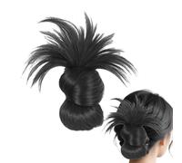 Bun Wig, Hairpieces, 40cm Compact Portable Comfortable Faux Hair Extensions, Fake Updo for Women, Messy Style, Stylish Look, Travel & Party Ready, Easy Hair Styling Updo