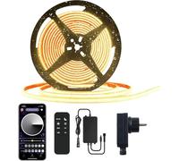 BUNACET Ruban LED COB Extérieur 6M 3000K Blanc Chaud Bande IP67 24V