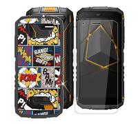 BUNAL Coque pour Doogee S41 Max (5.50") + Protecteur d'écran, Case Résistant Aux Chutes et Aux Chocs Housse en TPU Protection Étui pour Doogee S41 Max - Surprise