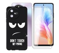 BUNAL Coque pour Oscal Tiger 12 (6.78") Case + Verre Trempé(2 Pièces), Étui Anti-Collision en Silicone Souple Housse Anti-Rayures pour Oscal Tiger 12 - Ne Pas Toucher