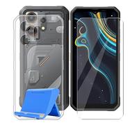 BUNALFaa Coque pour Blackview Oscal Marine 3 (6.56") + HD Verre Trempé Écran, Phone Case Cover Étui Souple Silicone Housse Protection Bumper avec Support pour Téléphone Portable