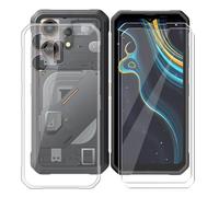 BUNALFaa Coque pour Blackview Oscal Marine 3 (6.56") + Protecteur d'écran (2 Pièces), Transparent Étui Anti-Collision Souple Silicone Case Coque en TPU + 9H Verre écran Film Protection -Clear