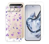BUNALFaa Coque pour Nubia Air (6.78") + avec Verre Trempé HD Protections d'écran, Phone Case Cover Étui Souple Silicone Clear TPU Housse Protection Bumper - Ambiance Confuse