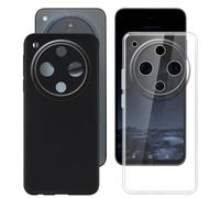 BUNALFaa Coque pour Nubia P9 Pro 5G (6.7"), Transparent + Black (2 Pièces) Souple Silicone TPU Bumper Case Anti-Rayures et Aux Chutes Housse Étui pour Nubia P9 Pro 5G