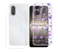 BUNALFaa Coque pour OnePlus Nord CE5 (6.77") + avec Verre Trempé HD Protections d'écran, Phone Case Cover Étui Souple Silicone Clear TPU Housse Protection Bumper - Ambiance Confuse