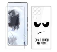 BUNALFaa Coque pour ZTE Nubia RedMagic 11 Pro+ (6.85") + Protecteur d'écran, Transparent Étui Anti-Collision Souple Silicone Case Coque en TPU + 9H Verre écran Film Protection -Regarde - toi