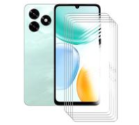 BUNALFaa pour Honor X5c Plus (6.74") Verre Trempé,Protecteur D'écran,(5 Pièces) HD Résistant Aux Rayures de Protection Anti-Rayures Protection Film