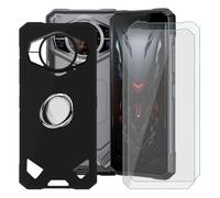 BUNALFaa téléphone de Coque et Verre trempé pour Doogee S200 E 6.72" | Verre blindé Écran HD Dureté 9H - Résistant au chute - Support - Étui Souple Silicone TPU Légère Protection Housse,