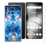BUNALFaa téléphone de Coque et Verre trempé pour Gigaset GS6 Pro 6.67" | Écran HD Dureté 9H Résistant au chute - Étui Souple Silicone TPU Légère Protection Housse Transparent - E15