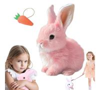 Bunby - Le Lapin Magique Qui Saute dans Le cœur des Enfants, 2026 Nouveau Lapin interactif de Sauteur, Interactif réaliste, Doux, sûr et Fait pour Les Petits (Pink)