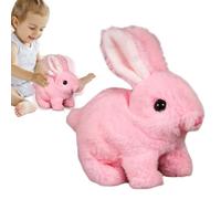 Bunby - Mon jouet de lapin réaliste, jouet de lapin interactif réaliste, jouet de lapin en peluche réaliste, lapin interactif électronique Walk Pet Doll avec des sons, Bunny en peluche réaliste