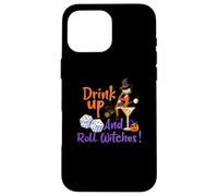 Bunco Jeu de dés Halloween Drink Up and Roll Sorcières Coque pour iPhone 16 Pro Max