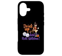 Bunco Jeu de dés Halloween Drink Up and Roll Sorcières Coque pour iPhone 17
