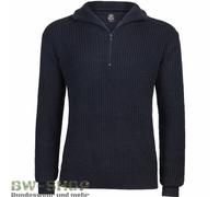 BUNDESWEHR MARINE TROYER BLEU MARINE BW PULL DE TRAVAIL ARMY ROLLI PULL