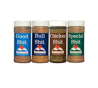 Bundle All-Purpose Special Shit 13oz, Bull Shit for Steak 12oz, Good Shit Sweet N' Salty 11oz and Chicken Shit 12oz Gluten-Free and No MSG