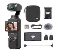 Bundle Audio DJI Osmo Pocket 3 avec Mic 2 (1 TX + 1 RX), caméra vlog de Poche avec nacelle, capteur CMOS 1 Pouce et 4K/240 IPS, stabilisation sur 3 Axes, Zoom 2× sans Perte de qualité