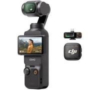 Bundle Audio DJI Osmo Pocket 3 avec Mic 3 (1 TX + 1 RX) | Caméra vlog de poche avec nacelle, CMOS 1 pouce et 4K/120 ips, stabilisation sur 3 axes, zoom 2× sans perte de qualité