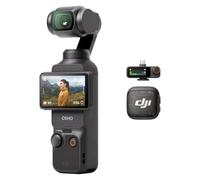 Bundle Audio DJI Osmo Pocket 3 avec Mic 3 (1 TX + 1 RX) | Caméra vlog de poche avec nacelle, CMOS 1 pouce et 4K/120 ips, stabilisation sur 3 axes, zoom 2× sans perte de qualité