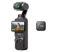 Bundle Audio DJI Osmo Pocket 3 avec Mic Mini (1 TX + 1 RX) | Caméra vlog de poche avec nacelle, CMOS 1 pouce et 4K/120 ips, stabilisation sur 3 axes, zoom 2× sans perte de qualité