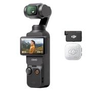 Bundle Audio DJI Osmo Pocket 3 avec Mic Mini 2S (1 TX + 1 RX) | Caméra vlog de poche avec nacelle, CMOS 1 pouce et 4K/120 ips, stabilisation sur 3 axes, zoom 2× sans perte de qualité