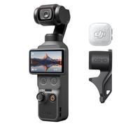 Bundle Audio DJI Osmo Pocket 4 avec Mic Mini 2S TX, caméra vlog de poche | CMOS 1 pouce et 4K/240 ips, stabilisation sur 3 axes, zoom 2× sans perte de qualité, stockage intégré de 107 Go