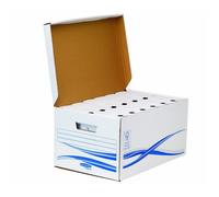 - Bundle Basic - Carton de Rangement - A4 - Blanc - 1 Conteneur Maxi Et 6 Boites d'Archives dos de 80mm BOITE DE CLASSEMENT