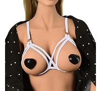 Bundle Bound Hollow Fashion sous-vêtements Sexy réglables (White, One Size)