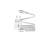 WE Connect Chargeur 1 port USB-C 20W + câble USB-C/USB-C blanc