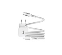 Bundle chargeur 1 port USB-C 20W + câble USB-C/USB-C blanc